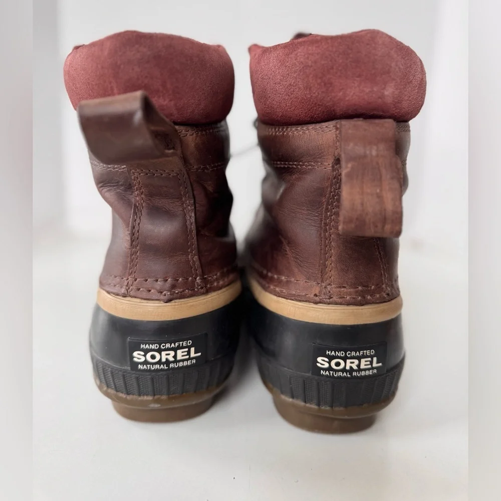 Sorel Cheyanne Winter Snow Duck Rain Rubber Leather Boots Shoes Men’s Size 10